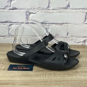 Crocs Kelli Black Slide Sandals